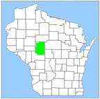 Wisconsin Map highlighting Clark County