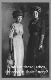 Can you identify these ladies? On the back of this photo/postcard it says "Bessie from Mable" Photo submitted by R. Wilson  rw3159@yahoo.com and donated to the Holly History and Genealogy Center in Waupaca, WI o Sept. 2002