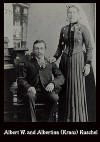 Albert W. Kuschel and Albertina Kranz circa 1887 Photo submitted by Mary Busch simon1291@msn.com