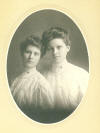 Photo identified April 2007 by John Galles of Fitchburg, WI Minna & Amelia are aunts of Verna Weisbrod. Minna married Ray Brooks.
