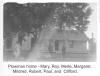 Postcard of a homestead with the Plowman standing in front of it. The picture is labeld "Plowman home, Mary, Roy, Merle, Margaret, Mildred, Robert, Paul, and Clifford". Paul wrote quite a bit on the back of each postcard that would be very interesting to family members.  This family lived between Waupaca and Weyauwega. Photo submitted by Crystle Brockman  Bulblvr@aol.com