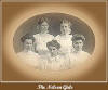 Nelson Girls Front L to R-Effie, Nellie and Bertha Back L to R: Fanny (Henry) & Minnie  Daughters of John & Ida Mae (Henry) Nelson Fanny was actually a younger sister of Ida Mae, but she was raise a her daughter. Photo taken circa 1930 New London, WI Sumbitted by M. Johnson mjohnson80@adelphia.net 