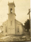 Methodist-Episcopal church, built in 1864 by Robert Carroll and his sons. Later it became known as the United Methodist church. It was disbanded by the few remaining members in 1979 and torn down a few years later. Photo submitted by Maureen   Adiosisaman@aol.com